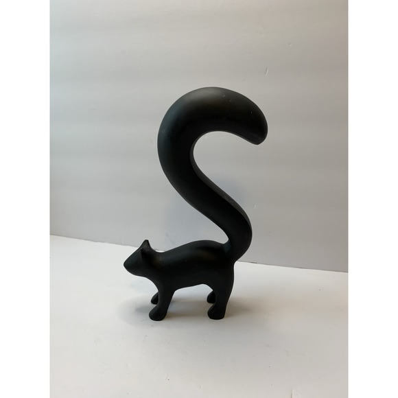 West Elm Metal Black Squirrel Art Deco Statue Sculpture Modern Art - Picture 1 of 8